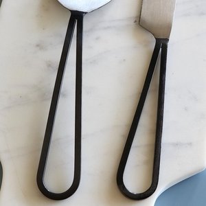 Best Selling Metal Cake Knife And Server <b>Set</b> For Wedding Party Christmas Hotel Restaurant Use in Low Price - Product Image 2