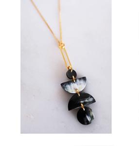 Authentic Buffalo Horn Trapezium Shaped Necklace Handmade Modern Style Personal <b>Gift</b> Set Uffalo Horn - Product Image 4