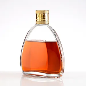 Trung Quốc bán buôn rượu tấm 750ml Chai Thủy Tinh bao bì màu đen thủy tinh uống chai cho 700ml Brandy rum Vodka