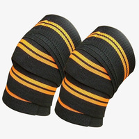 En gros, Bande de genou de sport en Coton Polyester, durable, confortable, réglable, facile à utiliser, pour la musculation, ajustement universel, personnalisable