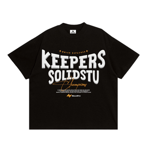 T-shirt streetwear ample Insomnia TS041 OEM ODM fabriqué au Vietnam pour femmes et hommes, 100 % coton, écologique, manches courtes, logo personnalisé - Product Image 4