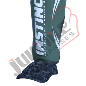 Protège-tibias en cuir PU, best-seller, Shin n Step Guard, MMA, Muay Thai, boxe, sparring, adultes, protège-jambes réglable, design personnalisé - Product Image 6