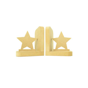 Accessoires décoratifs en bois naturel fabriqués à la main pour la maison Serre-livres de bureau réglable à prix économique en Inde - Product Image 1