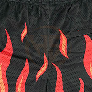 OEM Custom Logo Men Double <b>Layer</b> Gym Mesh Shorts Custom Logo Design Lightweight Mesh Shorts - Product Image 5