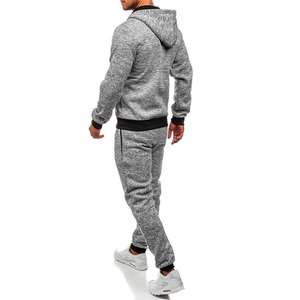 Conjunto Deportivo de Algodón para Hombre, con Capucha, Transpirable, de 220 Gramos, para Invierno, Personalizado, de 2 Piezas, Estilo Francés, Corte Regular, al por Mayor - Product Image 4