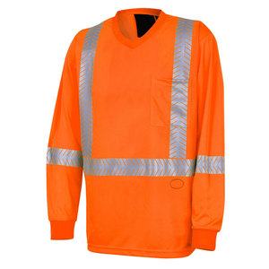 Correa barata Logotipo personalizado Característica de cinta de color Camisa de alta visibilidad Tela de poliéster Tiras reflejadas de alta calidad Camisa de seguridad - Product Image 1