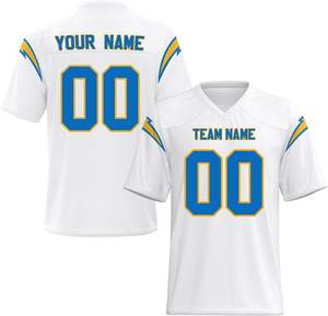 Vente en gros de maillots de football américain personnalisables tissu en maille de polyester respirant impression par transfert de chaleur à séchage rapide grande taille - Product Image 4