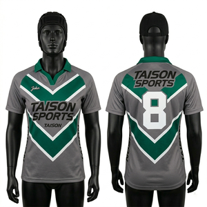Maillot de rugby pour femmes, polyester premium, maille respirante, jaune et noir, manches à rayures, panneau incurvé, impression par sublimation, logo et nom personnalisés - Product Image 2