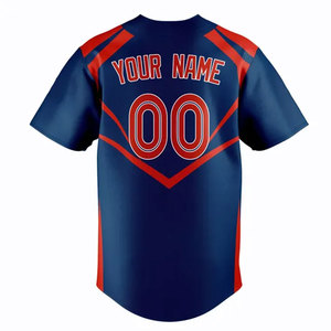Venta al por mayor uniforme de béisbol en blanco impresión por sublimación personalizada camisa de béisbol de los hombres de diseño de moda Jersey de béisbol - Product Image 2
