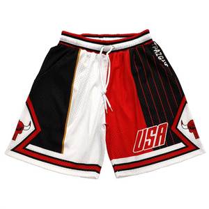 Pantalones Cortos Deportivos de Malla de Poliéster de Alta Calidad para Hombre, Transpirables, de Secado Rápido, Impermeables, con Logotipo Personalizado, Bolsillos Sólidos - Product Image 3