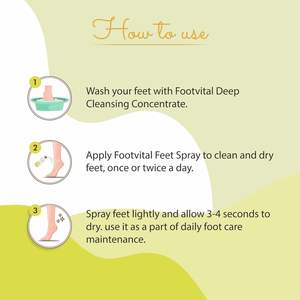 Espray para pies Footvital para protección contra olores de pies malolientes 24x7 con ingredientes naturales, instantáneo para olores de pies - Product Image 6
