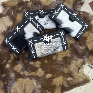 Nueva billetera de piel de vaca para mujer, tarjeteros, monedero, últimas tendencias, bolsos de cuero con cierre de botón, Correa con asa, bolsos personalizados - Product Image 5