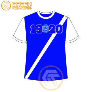 Venta al por mayor personalizada Zeta Phi Beta mujeres camiseta hermandad ropa algodón camisetas más finas mujeres fraternidad prendas - Product Image 4