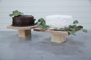 round Wooden Multipurpose Folding Cake <b>Pizza</b> <b>Stand</b> for Party Decorations and Dessert Displays - Product Image 2
