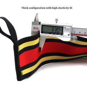 Fabricant de bandages de poignet élastiques personnalisés avec logo, en nylon et polyester, pour la musculation, le fitness, le soutien du poignet, la protection, les sangles - Product Image 2