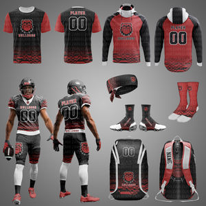Vente en gros d'uniformes de football américain de haute qualité conçus par sublimation maillots d'entraînement OEM vierges personnalisés de taille XL pour les jeunes - Product Image 1