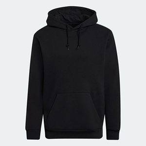 Sudadera con capucha negra de medianoche para hombre Trefoil Essentials Fleece 70% algodón 30% poliéster reciclado Regular Fit Designer 6XL Winter - Product Image 6