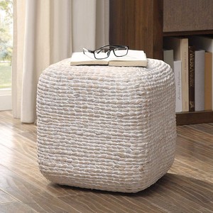 Poufs en jacinthe d'eau, prix les plus bas, tabourets faits à la main, ottoman pour la décoration de la pièce - Product Image 2