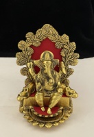 Statues de seigneur Ganesha d'or bouddha éléphant dieu Hindu Sculpture Figurines résine maison jardin décoration Feng Shui ornements