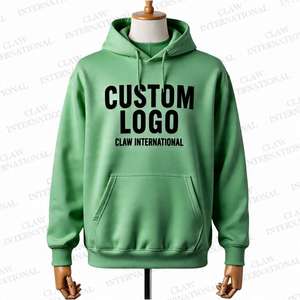 Sudaderas con capucha de alta calidad para hombre, sudaderas con capucha de gran tamaño Unisex, logotipo personalizado, Sudadera con capucha de algodón personalizada para hombre de peso pesado en blanco - Product Image 1