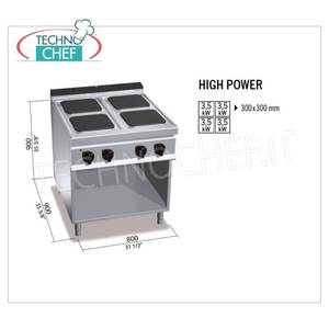 เตาไฟฟ้าแบบ 4 หัวเตา พร้อมตู้เปิด - Product Image 1