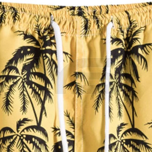 Short de bain personnalisé en coton de haute qualité avec motif solide Logo personnalisé en toile mi-taille-Style décontracté avec marque privée - Product Image 5