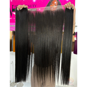 Nuevo producto 44 "115 Cm cabello humano virgen vietnamita precio al por mayor paquetes de cabello liso de hueso estándar Premium barato - Product Image 6
