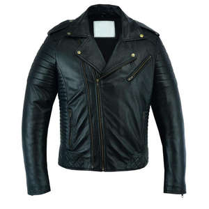 Veste en cuir pour homme, nouvelle mode, best-seller, manches longues, coupe-vent, prix de gros - Product Image 1