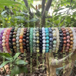 Bracelet manchette en perles faites à la main-Manchette pour femmes et filles - Product Image 1