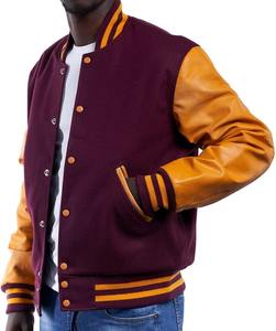 Nouvelle arrivée, veste universitaire d'hiver en molleton respirant, imperméable, tricotée sur mesure, style streetwear, varsity, bomber, letterman, baseball - Product Image 1