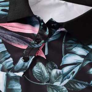 Polo informal de manga corta para hombre de negocios 2025, nueva Camiseta de algodón con bordado de alfabeto de Color de retazos - Product Image 5