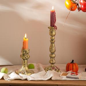 Portavelas Decorativo de Metal para Ramadán, Acabado Natural, Decoración de Mesa para Interiores del Hogar, Portátil y Duradero para una Iluminación Cálida - Product Image 6