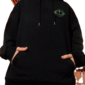 Sudadera con capucha de algodón 100% para hombre de tendencia con logotipo personalizado Sudadera de lana cómoda Diseño de cremallera y cuello con capucha - Product Image 3