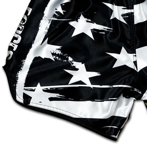 Pantalones cortos Muay Thai de fabricante profesional, diseño personalizado único con función elástica, pantalones cortos de lucha de tasa de fábrica - Product Image 6