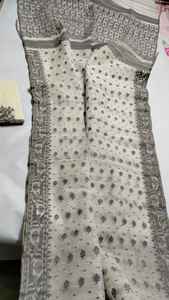 Qualité Export Exclusive Deshi Dhakai Jamdani Sharee pour Femme JAMDANI TISSU Bleu ROUGE VERT Doré Bleu Ciel du Bangladesh - Product Image 6