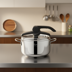 Olla a Presión AMICA Lagostina de Acero Inoxidable (5 Litros) Cromado Pulido 'Lagoeasy'UP 010011010505 - Product Image 3