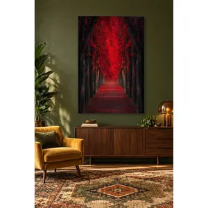 Impression sur toile Fida Red Leaf Tree Tunnel - Product Image 2
