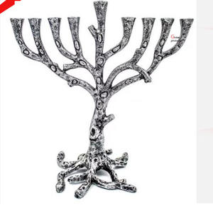 Chandelier à 7 branches en acier inoxydable de conception royale, finition dorée, pour la maison - Product Image 3