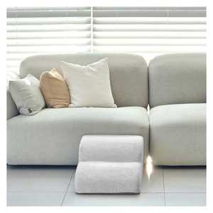 [AllmioPet] 2 <b>Step</b> Pet Stair Gray AMP 2 GR Cloud Fabric Soft Dog Cat <b>Steps</b> for Joint Care and Stable Movement - Product Image 1