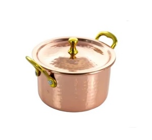 Chauffe-plats en cuivre du fabricant Casseroles en métal Accessoires de cuisine pour cuisinière à induction Marmites à soupe d'hôtel - Product Image 5