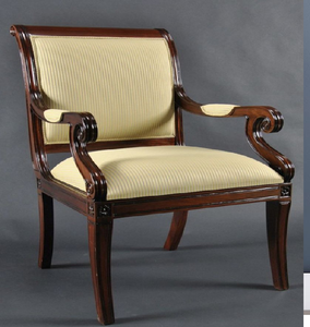 Sillón moderno de madera con un respaldo de caña alto, rectangular y líneas limpias; disponible a precios al por mayor. - Product Image 5