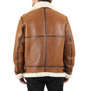 Veste en cuir pour hommes Top Design 100% de haute qualité avec doublure en fourrure à manches longues pour un prix raisonnable conception personnalisée disponible - Product Image 3