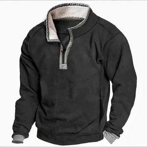 Sweat-shirt d'extérieur de conception OEM, veste polaire, coupe-vent, pull-over tactique en polaire pour hommes, pour la chasse et les voyages - Product Image 2