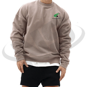 เสื้อสเวตเตอร์ผู้ชายผ้าฝ้าย100% ตามสั่งเสื้อสวมหัวคอกลมแฟชั่นสตรีทแวร์ระบายอากาศได้ดีเป็นมิตรกับสิ่งแวดล้อม - Product Image 2