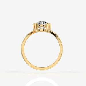 แหวนทอง 18K ประดับเพชรโมอิสซาไนต์ทรงโปรตุเกส ดีไซน์หรูหราและทนทาน - Product Image 4