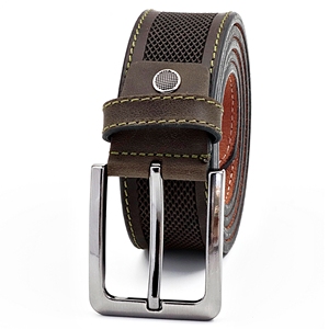 Turc fait à la main de luxe hommes décontracté mode ceinture longueur personnalisée haute qualité vert peau de vache cuir réglable alliage boucle - Product Image 1
