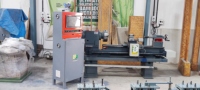 Configuration complète de production de bouteilles en bambou CNC, caractéristiques de sécurité améliorées, conception de flux de travail optimisée, 220V, diamètre de balancement maximal de 100 mm