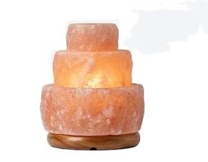 Lámpara de Sal del Himalaya en Forma de Fuente para Decoración del Hogar, Purificador de Aire Natural, Luz Ambiental Suave, Técnica Cruda para Relajación y Bienestar - Product Image 4