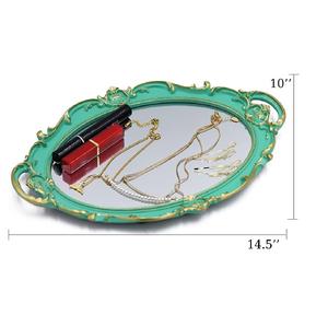 Plateau décoratif en métal design paon plateau de service carré en laiton avec plateau de service d'affichage de pièce maîtresse de conception artisanale - Product Image 5