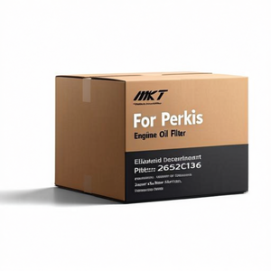 Filtre à huile pour moteur diesel Perkins 2652C136, pièce de rechange en papier et fer, neuf, pour la construction - Product Image 2